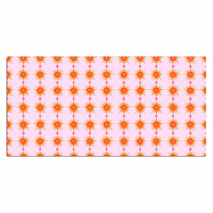 Zon - Motief - Roze Muismat XXL klein 681 -3d_leeg