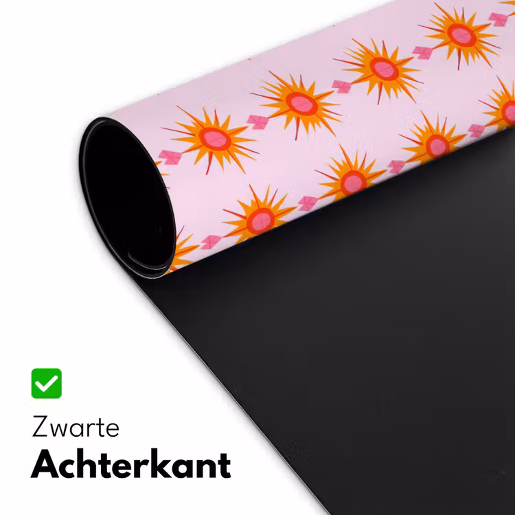 Zon - Motief - Roze Muismat XXL klein 681 -sfeer2
