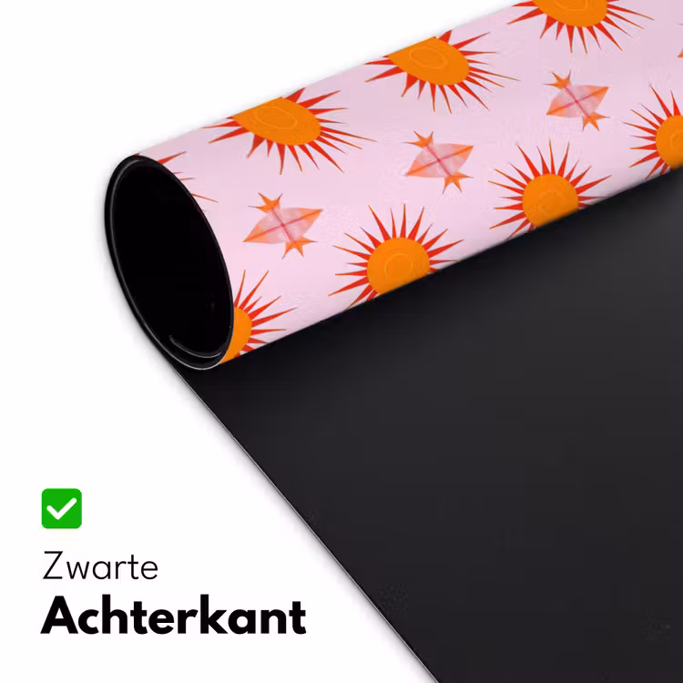 Zon - Patroon - Roze Muismat XXL klein 681 -sfeer2