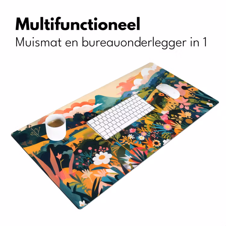 Zonlicht - Heuvels - Wolkenlucht Muismat XXL klein -sfeer4