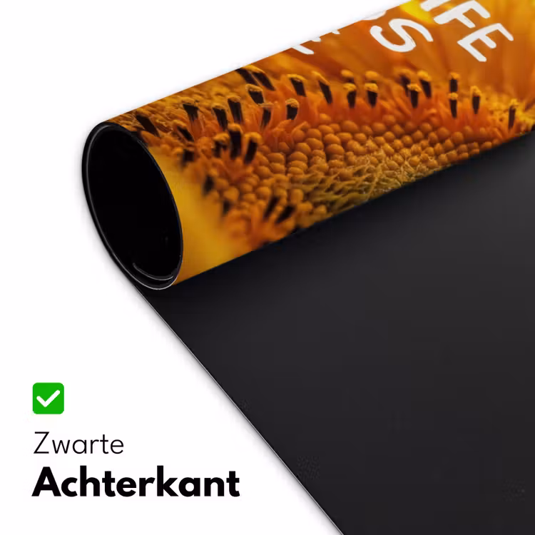 Zonnebloem - Close up - Geel - Quote Muismat XXL klein -sfeer2