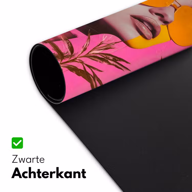 Zonnebril - Oranje - Vrouw - Planten Muismat XXL klein -sfeer2