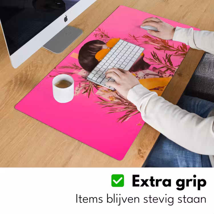 Zonnebril - Oranje - Vrouw - Planten Muismat XXL klein -sfeer3