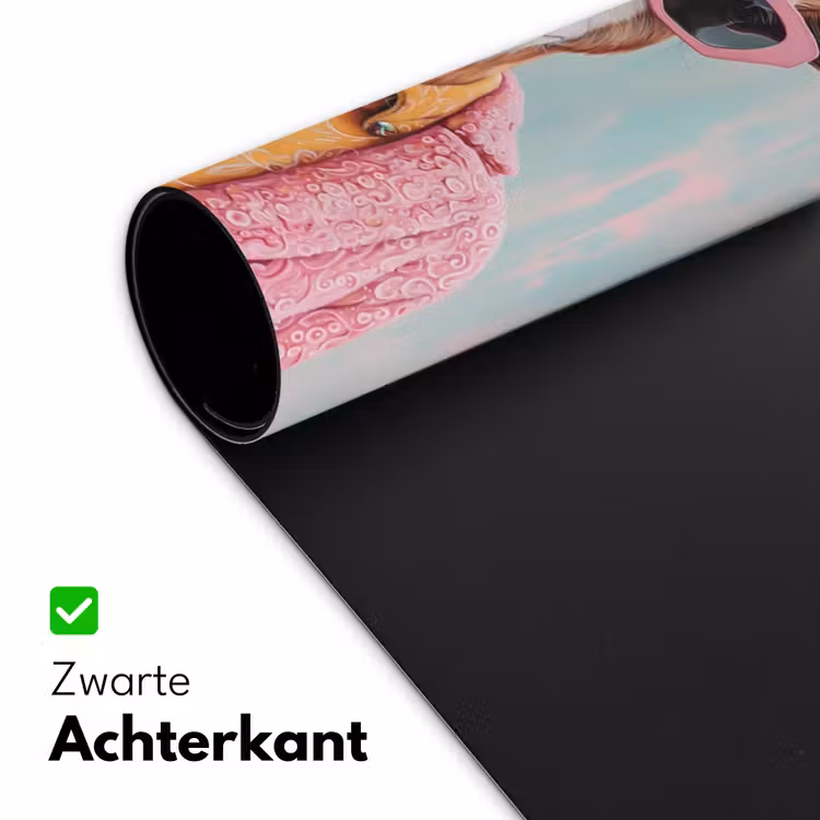 Zonnebril - Roze - Geit - Horen Muismat XXL klein -sfeer2