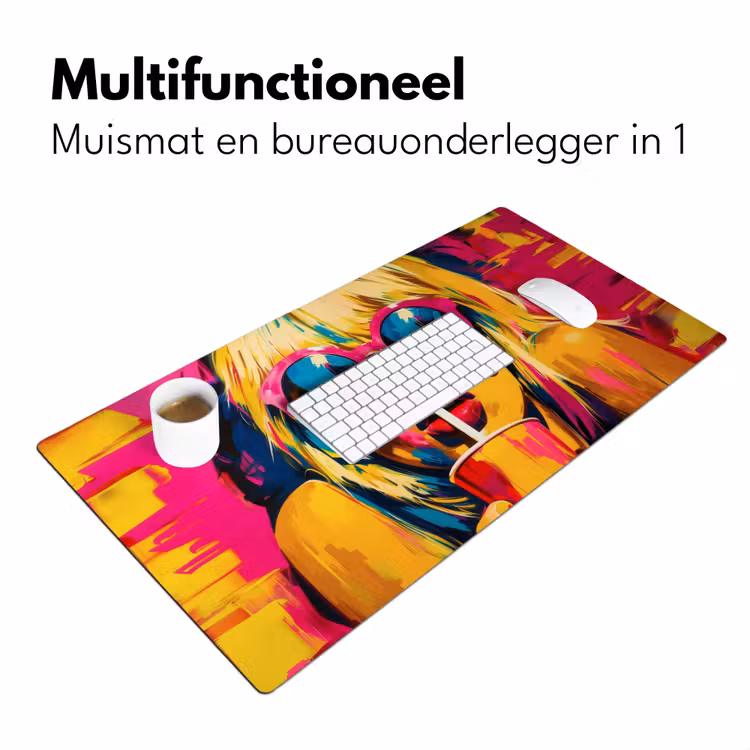 Zonnebril - Roze - Vrouw - Rietje Muismat XXL klein -sfeer4