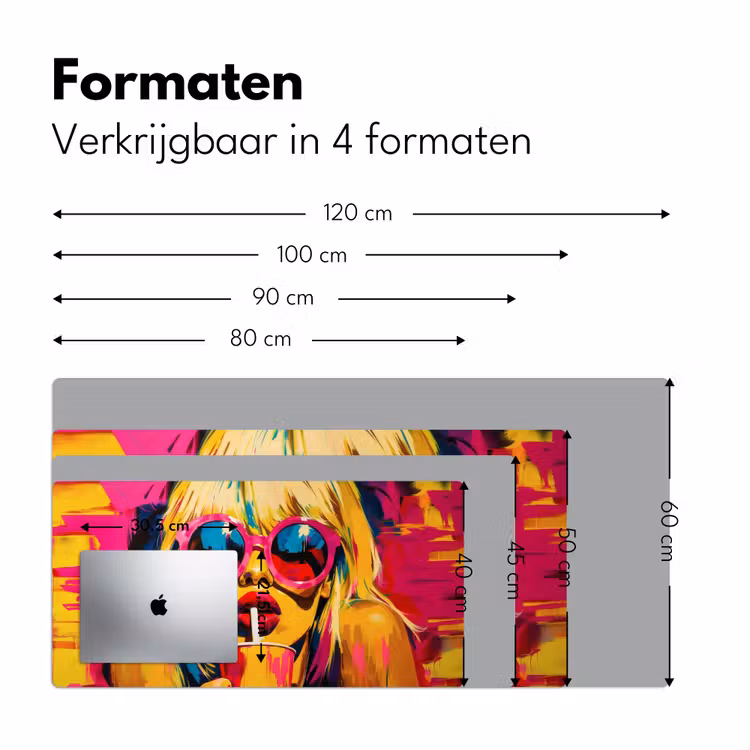 Zonnebril - Roze - Vrouw - Rietje Muismat XXL klein -sfeer5