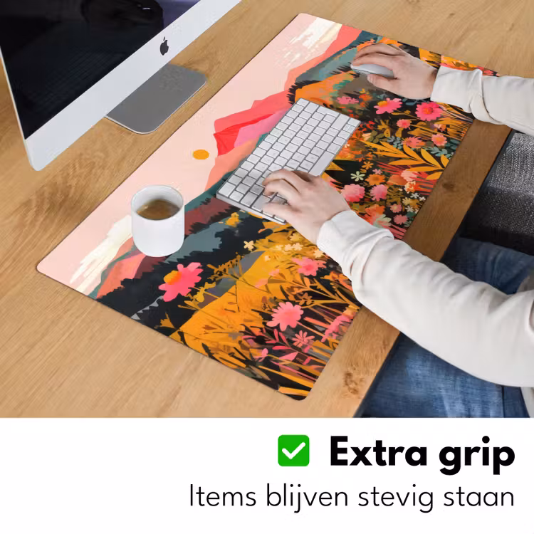 Zonsondergang - Bergvallei - Contrast Muismat XXL klein -sfeer3