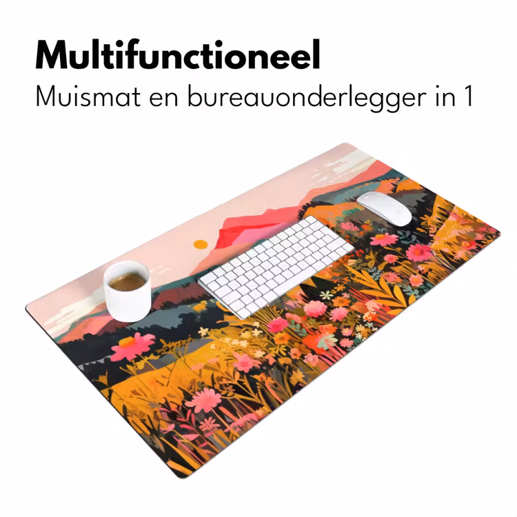 Zonsondergang - Bergvallei - Contrast Muismat XXL klein -sfeer4