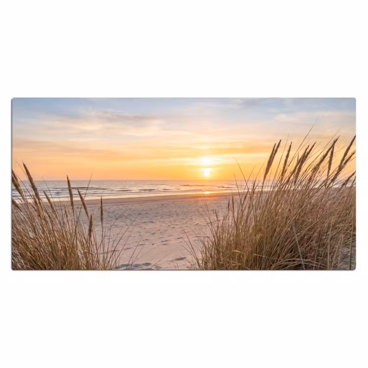 Zonsondergang - Duinen - Zee Muismat XXL klein -3d_leeg