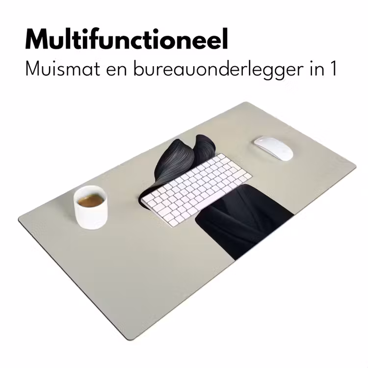 Zwart - Vrouw - Hoed Muismat XXL klein -sfeer4