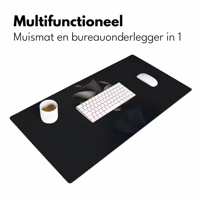 Zwarte - Hoed - Vrouw Muismat XXL klein -sfeer4