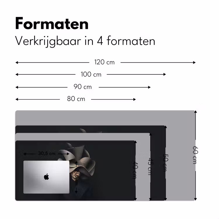 Zwarte - Hoed - Vrouw Muismat XXL klein -sfeer5