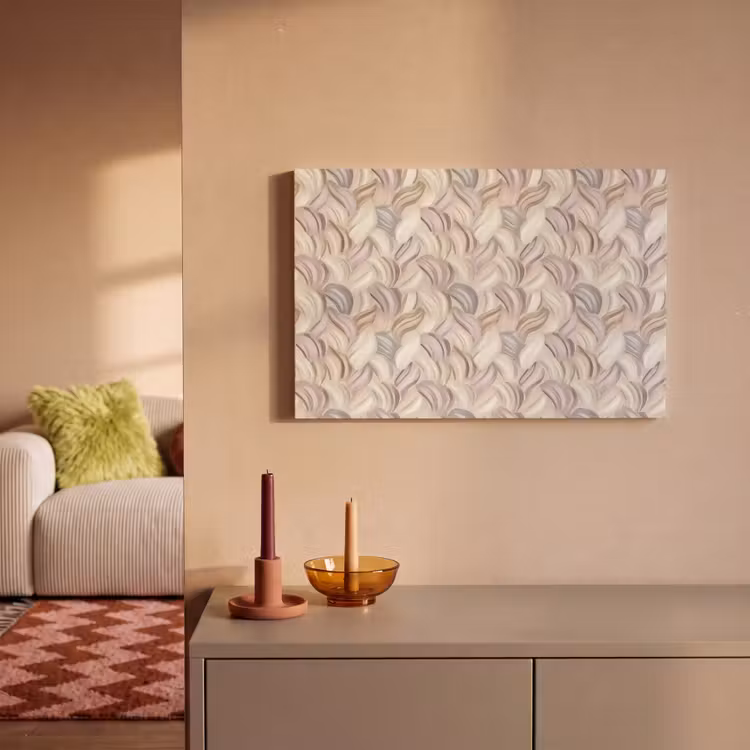Abstract - Golvend - Pastel canvas 2cm klein 34 -sfeer1
