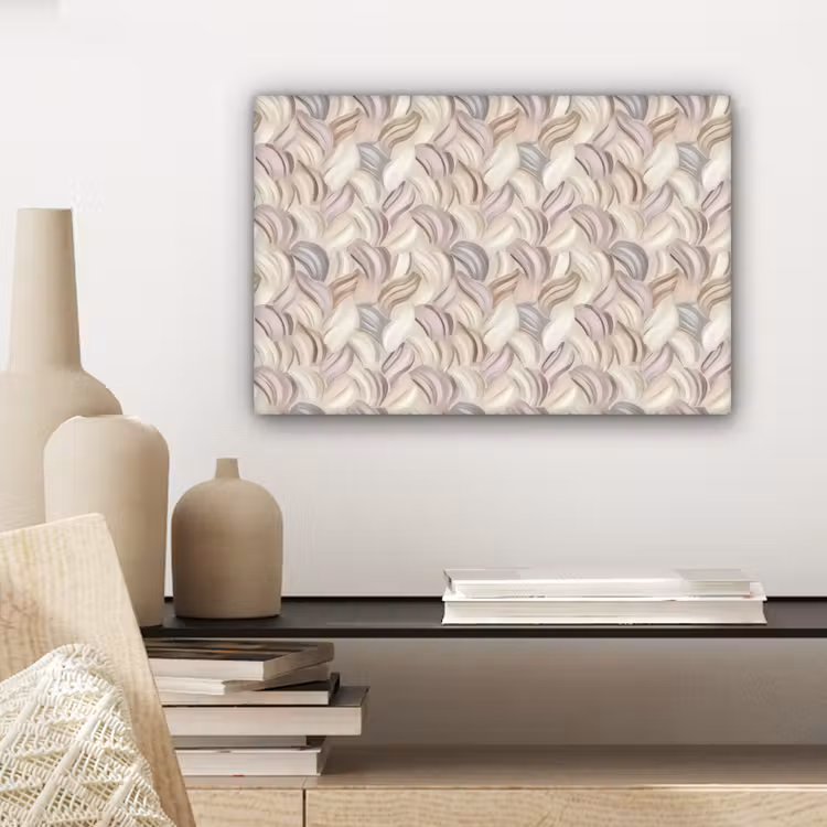 Abstract - Golvend - Pastel canvas 2cm klein 34 -sfeer6