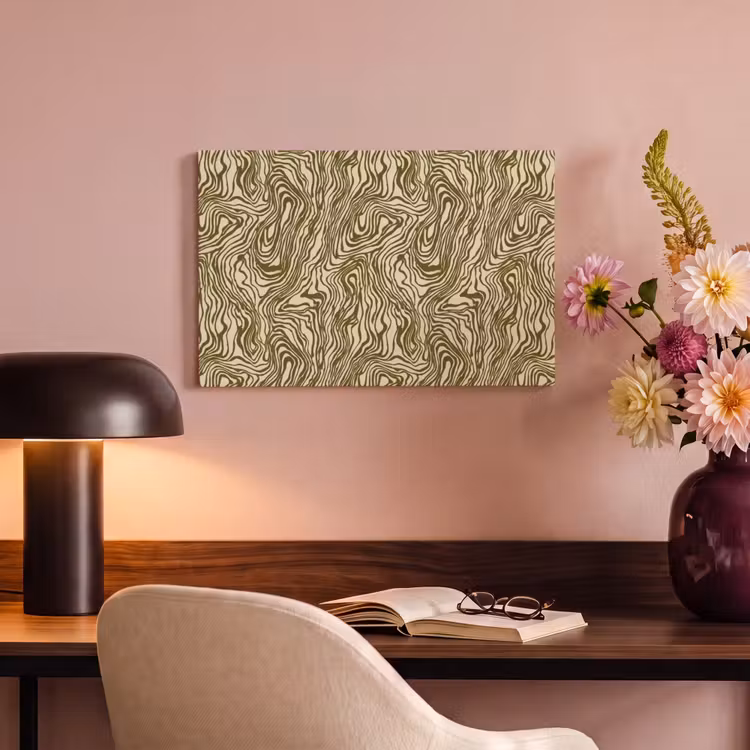 Abstract - Marmer - Groen canvas 2cm klein 34 -sfeer4
