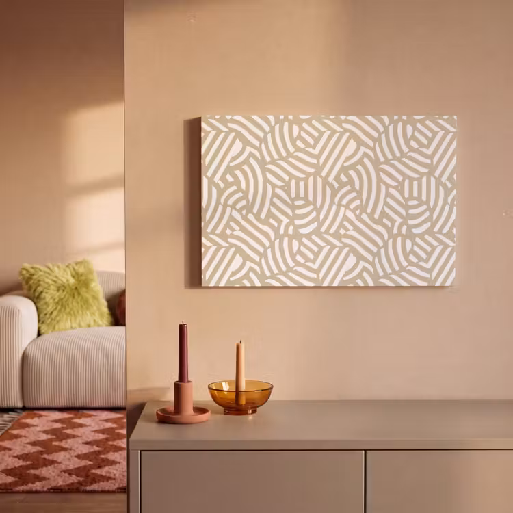 Abstract - Modern - Beige canvas 2cm klein 34 -sfeer1