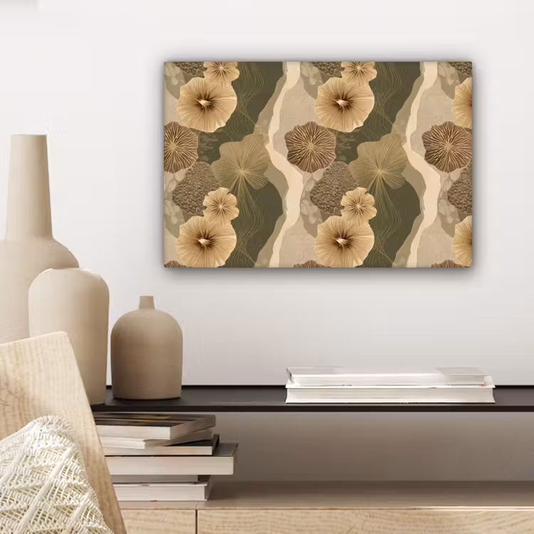 Abstract - Modern - Groen canvas 2cm klein 34 -sfeer6