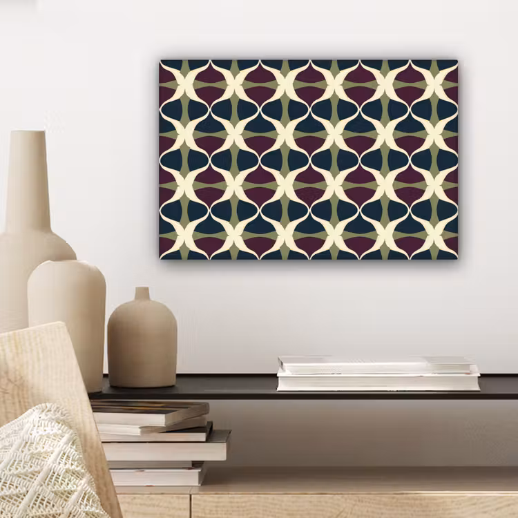 Abstract - Retro - Kleurrijk canvas 2cm klein 34 -sfeer6
