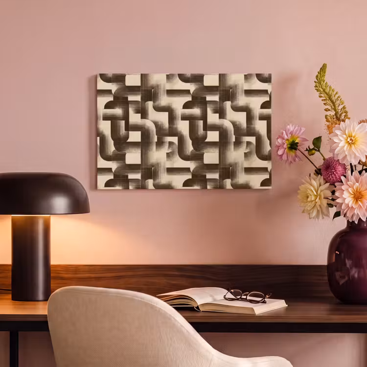 Abstract - Retro - Zwart canvas 2cm klein 34 -sfeer4
