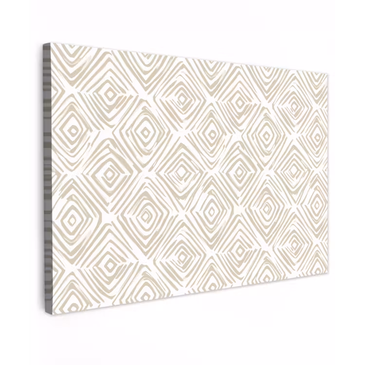 Abstract - Ruit - Beige canvas 2cm klein 34 -z3d