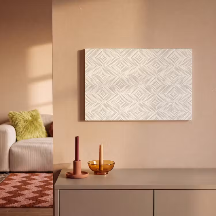 Abstract - Ruiten - Beige canvas 2cm klein 34 -sfeer1