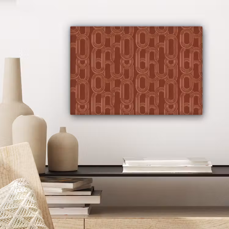 Abstract - Textuur - Bruin canvas 2cm klein 34 -sfeer6