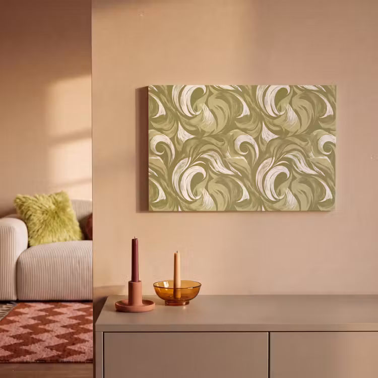 Abstract - Textuur - Groen canvas 2cm klein 34 -sfeer1
