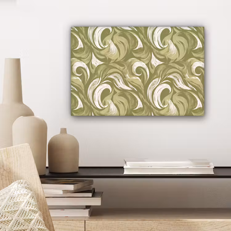 Abstract - Textuur - Groen canvas 2cm klein 34 -sfeer6