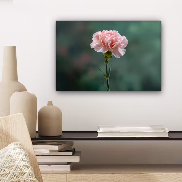 Anjer - Roze - Bloemblaadjes canvas 2cm klein -sfeer6