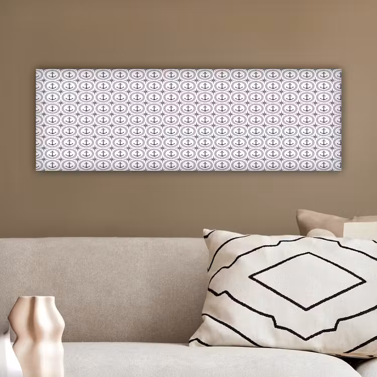 Anker - Haven - Blauw - Wit canvas 2cm klein 828 -sfeer3
