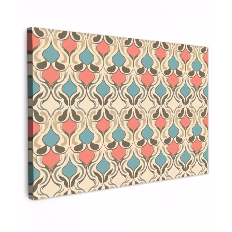 Barok - Retro - Kleurrijk canvas 2cm klein 34 -z3d