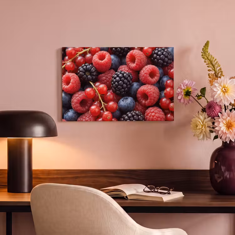 Bessen - Mix - Vers - Eten - Kleurrijk canvas 2cm klein -sfeer4