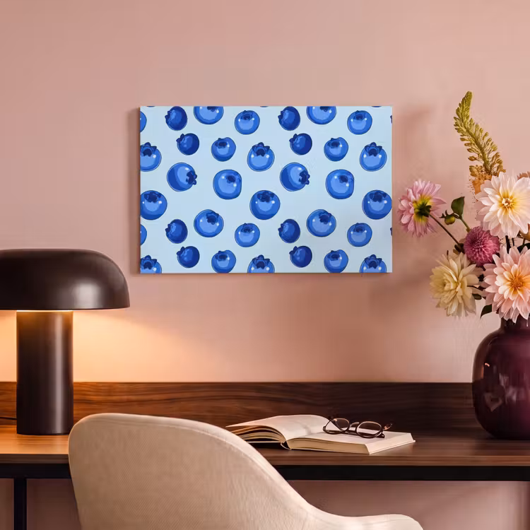 Bessen - Modern - Blauw canvas 2cm klein 34 -sfeer4