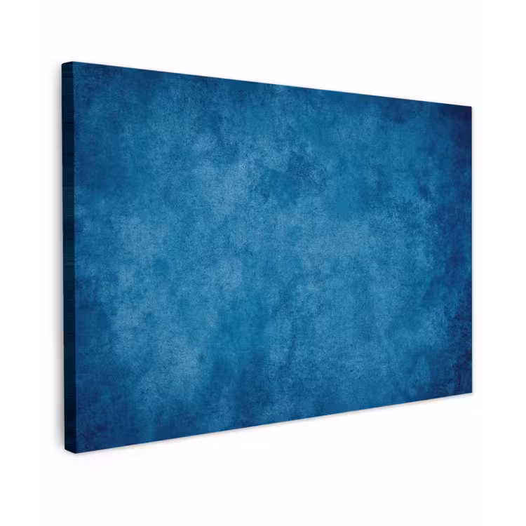 Beton - Blauw - Vintage - Structuur - Industrieel canvas 2cm klein -z3d