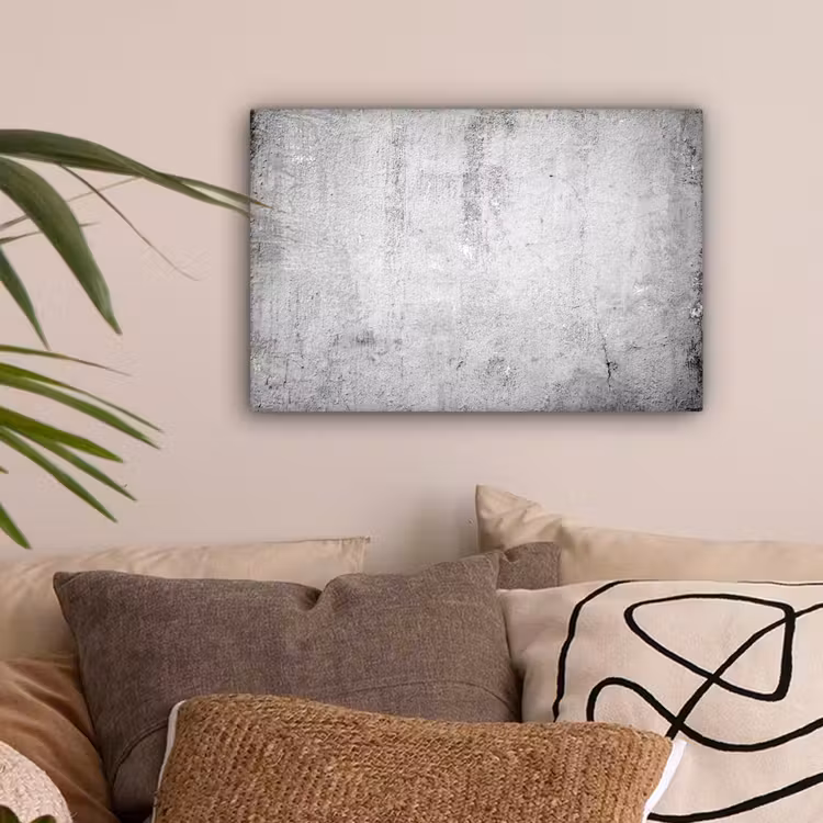 Beton - Grijs - Patroon - Vintage - Industrieel canvas 2cm klein -sfeer1
