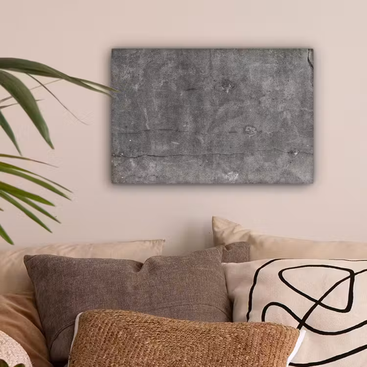 Beton - Muur - Cement canvas 2cm klein -sfeer1