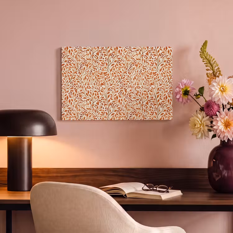 Bladeren - Botanisch - Terracotta canvas 2cm klein 34 -sfeer4