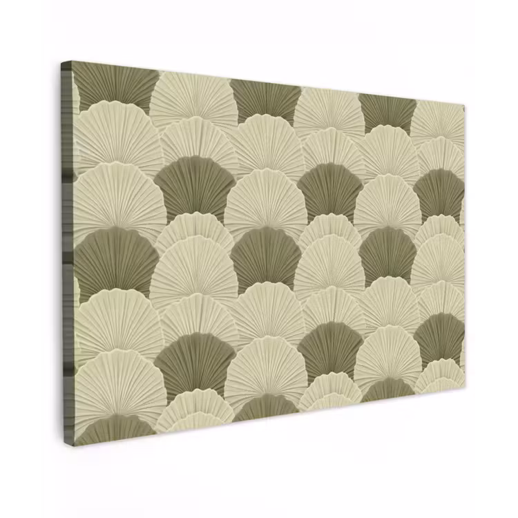 Bladeren - Structuur - Groen canvas 2cm klein 34 -z3d