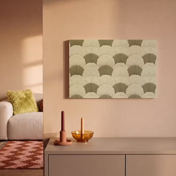 Bladeren - Structuur - Groen canvas 2cm klein 34 -sfeer1
