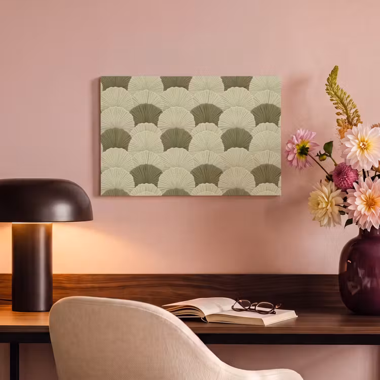 Bladeren - Structuur - Groen canvas 2cm klein 34 -sfeer4