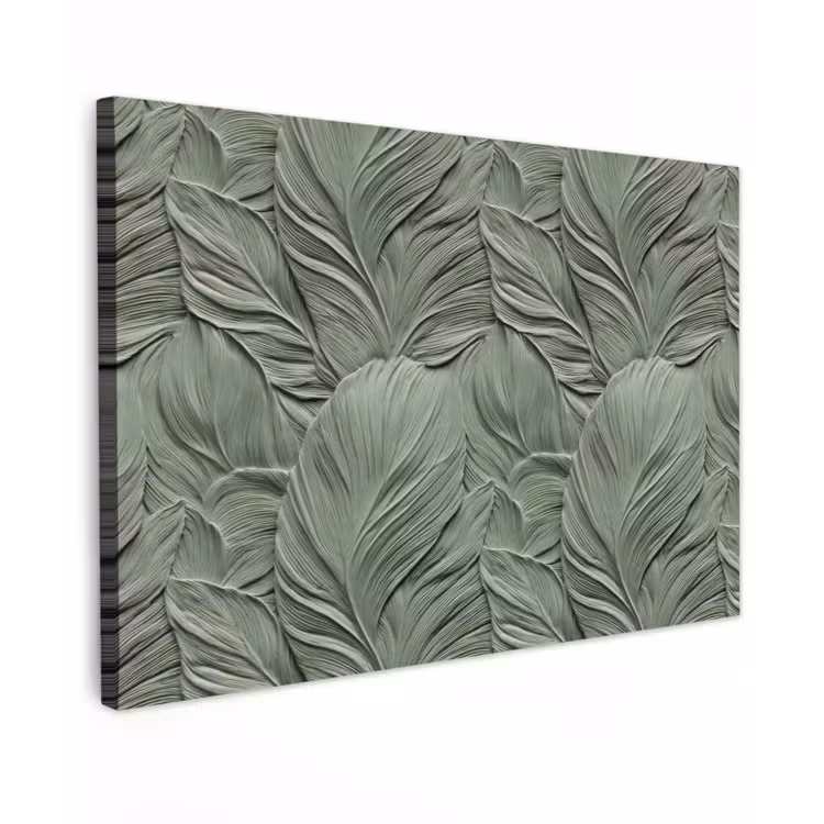Bladeren - Textuur - Groen canvas 2cm klein 34 -z3d