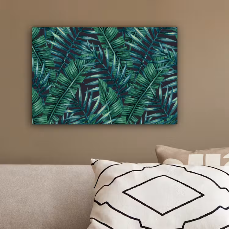 Bladeren - Tropical - Jungle canvas 2cm klein -sfeer3