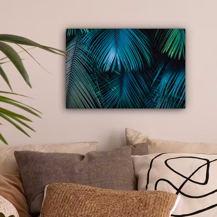 Bladeren - Tropisch - Jungle canvas 2cm klein -sfeer1