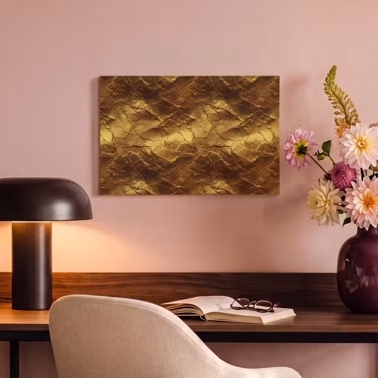Bladgoud - Textuur - Goud canvas 2cm klein 34 -sfeer4