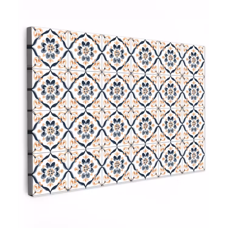 Bladvorm - Patroon - Kleurrijk canvas 2cm klein 34 -z3d