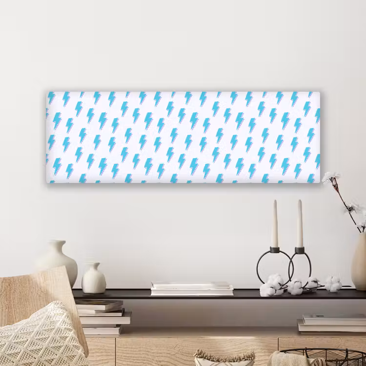 Blauw - Paars - Bliksem canvas 2cm klein 828 -sfeer6