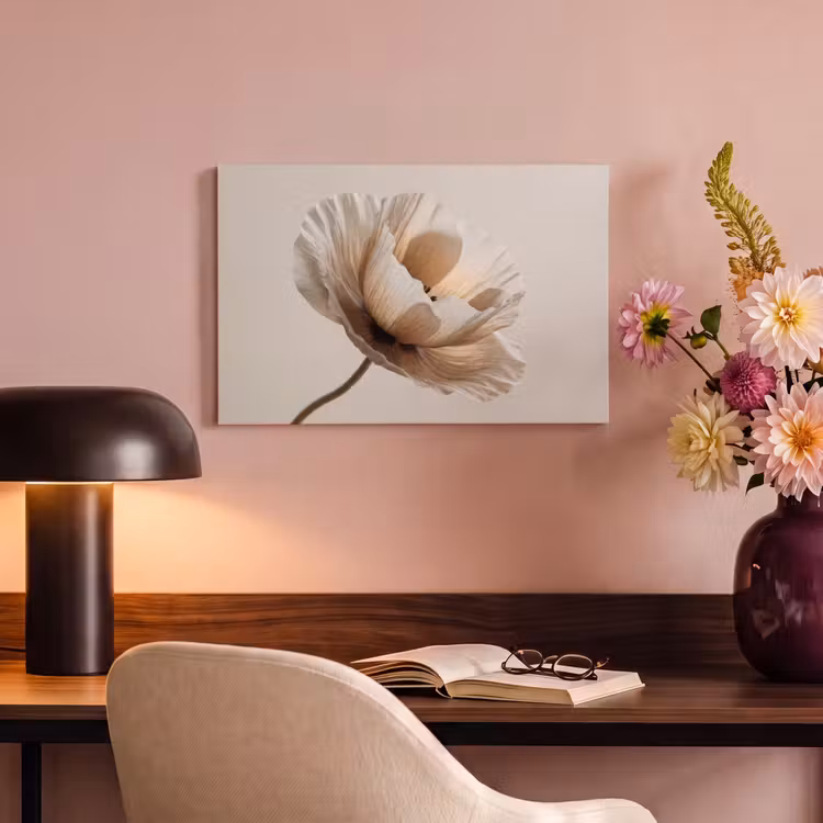 Bloem - Beige - Crème canvas 2cm klein -sfeer4