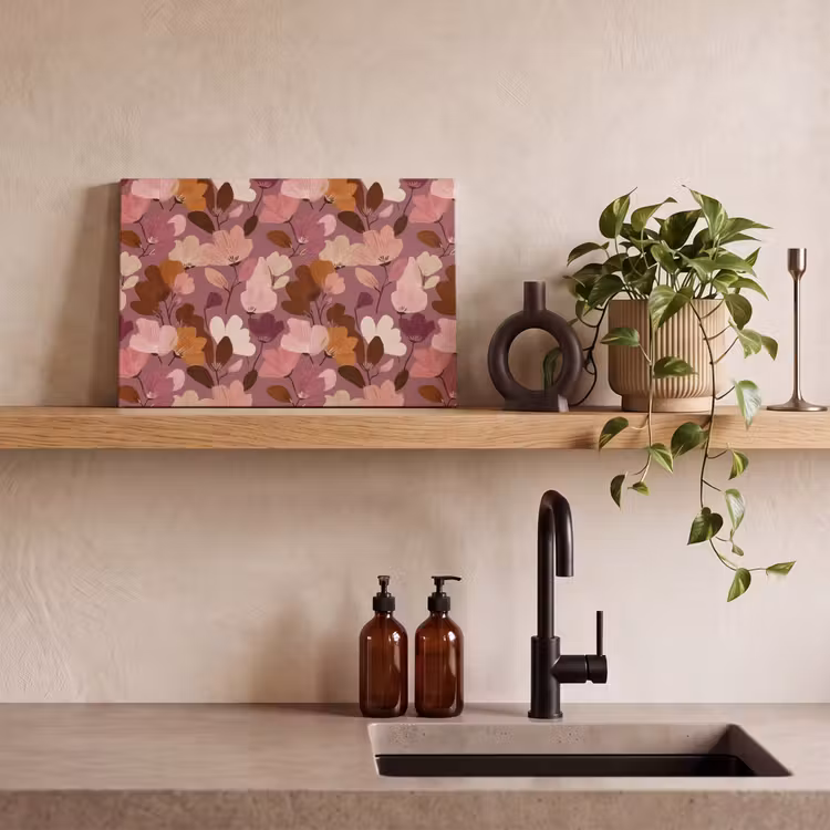 Bloem - Patroon - Roze canvas 2cm klein 34 -sfeer3