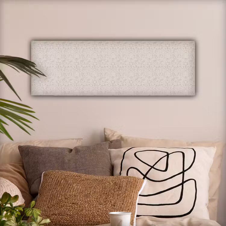 Bloemen - Bladeren - Licht - Taupe canvas 2cm klein 828 -sfeer1