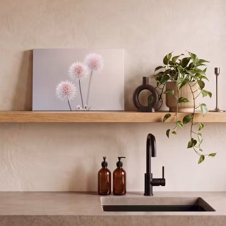 Bloemen - Bollen - Roze canvas 2cm klein -sfeer3